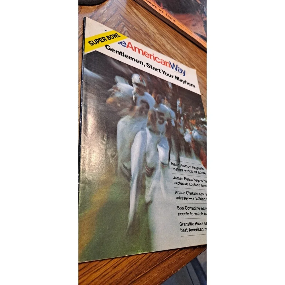 American Way Magazine January 1975 Super Bowl